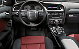 Audi S4. Modelo 2009. Imagen. Interior. Salpicadero. Mandos en el volante. Cuadro de instrumentos. Asientos. Palanca de cambios autom�tica.