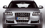 Audi S6 Avant. Modelo 2009. Imagen. Familiar. Frontal. Est&aacute;tica. Plata akoya metalizado.