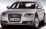 Audi A6 Allroad. Modelo 2009. Frontal lateral. Est&aacute;tica.Gris cuarzo metalizado.
