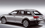 Audi A6 Allroad. Modelo 2009. Lateral posterior. Est&aacute;tica. Gris cuarzo metalizado.