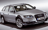 Audi A6 Allroad. Modelo 2009. Berlina. Frontal lateral. Est&aacute;tica.Gris cuarzo metalizado.