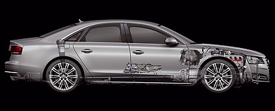 Audi A8. Modelo 2010