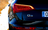 Audi Q5. Modelo 2009. Imagen. Exterior. Detalle piloto izquierdo. Luz en on.