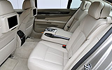 BMW Serie 7. Modelo 2009. Carrocer�a larga. Imagen. Interior. Asientos posteriores. Plazas traseras.