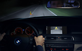 BMW Serie 7. Modelo 2009. Imagen. Técnica. Visión nocturna. Alerta de riesgo por detección de personas.