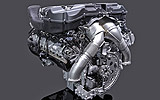BMW Serie 7. Modelo 2009. Imagen. Técnica. Motor 8 cilindros en V. Salida central de los escapes.