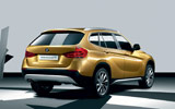 BMW Concept X1. Prototipo 2008. Imagen. Exterior. Posterior lateral. Coche parado. Estudio.