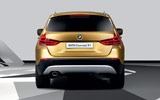 BMW Concept X1. Prototipo 2008. Imagen. Posterior. Coche parado. Estudio.
