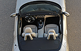 BMW Z4. Modelo 2009. Imagen. Exterior. Cenital. Coche parado. Descapotado. Carretera.
