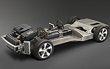 Chevrolet Volt. Modelo 2011. Imagen. T�cnica. Chasis, motor el�ctrico, motor t�rmico y radiadores.