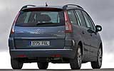 Citro�n C4 Grand Picasso. Modelo 2008. Imagen. Exterior. Posterior. Coche parado. Carretera. Gris Icaro Metalizado.