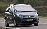 Citro�n C4 Grand Picasso. Modelo 2008. Imagen. Exterior. Frontal lateral. Movimiento. Carretera. Gris Icaro Metalizado.