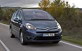 Citro�n C4 Grand Picasso. Modelo 2008. Imagen. Exterior. Frontal. Movimiento. Carretera. Gris Icaro Metalizado.
