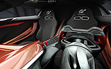 Citro�n GTbyCITRO�N. Prototipo 2008. Imagen. Interior. Asientos tipo bucket. Volante de acero y forrado en cuero.