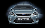 Ford Focus. Gama 2008. Carrocer�a 5 puertas. Imagen. Frontal. Est�tica. Estudio. Azul �rtico. Llanta 16 pulgadas radios m�ltiples.