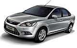Ford Focus. Modelo 2008. Sed�n. Imagen. Frontal lateral. Est�tica. Estudio. Plata perla.