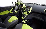 Ford Ka Digital. Modelo 2009. Imagen. Interior. Salpicadero. Volante. Consola central. Asientos.