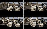 Hyundai ix55. Modelo 2009. Imagen. Interior. Asientos con diferentes posiciones. 7 plazas.