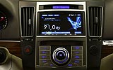 Hyundai ix55. Modelo 2009. Imagen. Interior. Consola central. Navegador.