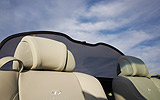 Infiniti G37 Cabrio. Modelo 2009. Imagen. Interior. Detalle deflector de viento.