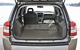 Jeep Compass. Modelo 2007. Imagen. Interior. Asientos traseros plegables.