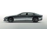 Lamborghini Estoque Prototipo. Prototipo 2008. Imagen. Lateral. Coche parado. Estudio. Gris.