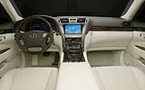 Lexus LS. Modelo 2008. Imagen. Interior. Salpicadero. Volante de cuero. Navegador. Palanca de cambios autom�tica. Asientos cuero marfil.