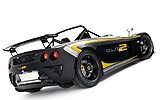 Lotus 2-Eleven. Gama 2008. Imagen. Lateral posterior. Coche parado. Estudio. Biplaza.
