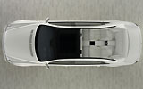 Maybach Landaulet. Modelo 2009. Imagen. Exterior. Cenital. Coche parado. Estudio. Descapotado. Blanco.
