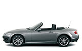 Mazda MX-5. Soft Top. Modelo 2009. Imagen exterior. Lateral. Coche parado. Descapotado. Estudio. Gris