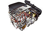 Mercedes-Benz Clase C BlueEFFICIENCY. Modelo 2009. Imagen. T�cnica. Posterior lateral. Motor OM 651.