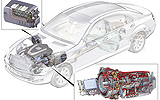 Mercedes-Benz S 400 BlueHYBRID. Modelo 2009. Imagen. T�cnica. Caja de cambios del sistema h�brido.