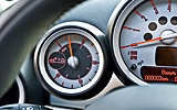MINI Cabrio. Modelo 2009. Imagen. Interior. Contador de tiempo Always-Open.