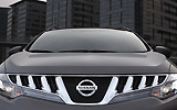 Nissan Murano. Modelo 2009. Imagen. Frontal. Coche parado. Marr�n.