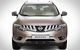 Nissan Murano. Modelo 2009. Imagen. Frontal. Coche parado. Estudio. Marr�n.