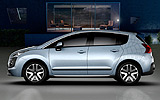 Peugeot Prologue. Prototipo 2008. Imagen. Lateral. Coche parado. Estudio.
