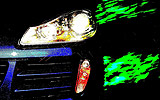 Porsche Cayenne. Modelo 2008. Imagen. Detalle faro izquierdo