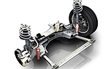 Renault M&eacute;gane. Modelo 2009. Imagen t&eacute;cnica. 5 puertas. Suspensi&oacute;n delantera.