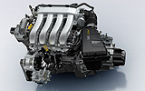 Renault Twingo RS. Modelo 2009. Imagen. T&eacute;cnica. Infografia motor. Lado admisi&oacute;n.