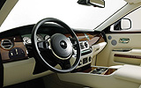 Rolls-Royce 200EX. Prototipo 2009. Imagen interior. Salpicadero. Volante. Cuadro de mandos.