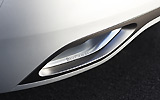 Saab 9-X Air. Prototipo 2008. Imagen. Detalle salida de escape.
