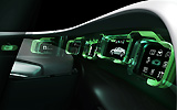 Saab 9-X Air. Prototipo 2008. Imagen. Interior. Cuadro instrumental.