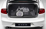 SEAT Exeo. Modelo 2009. Imagen interior. Espacio de carga. Maletero con carga.