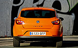 Seat Ibiza. Modelo 2008. Imagen. Carrocer�a SportCoup�. Tres puertas. Posterior. Est�tico. Naranja Lumina
