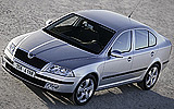 Skoda Octavia. Modelo 2009. Imagen. Berlina. Frontal cenital est�tica.