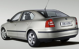 Skoda Octavia. Modelo 2009. Imagen. Berlina. Posterior lateral. Estudio.