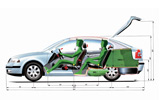 Skoda Octavia. Modelo 2009. Imagen. T�cnica. Radiograf�a. Interior. Espacio. Capacidades. Amplitud.