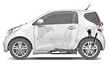 Toyota iQ. Modelo 2009. Imagen. T�cnica. Dep�sito de combustible.
