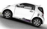 Toyota iQ. Modelo 2009. Imagen t�cnica. Radiograf�a. Dep�sito de combustible.