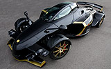 Tramontana R. Modelo 2009. Imagen. Exterior. Cenital. Coche parado. Carretera. Negro.